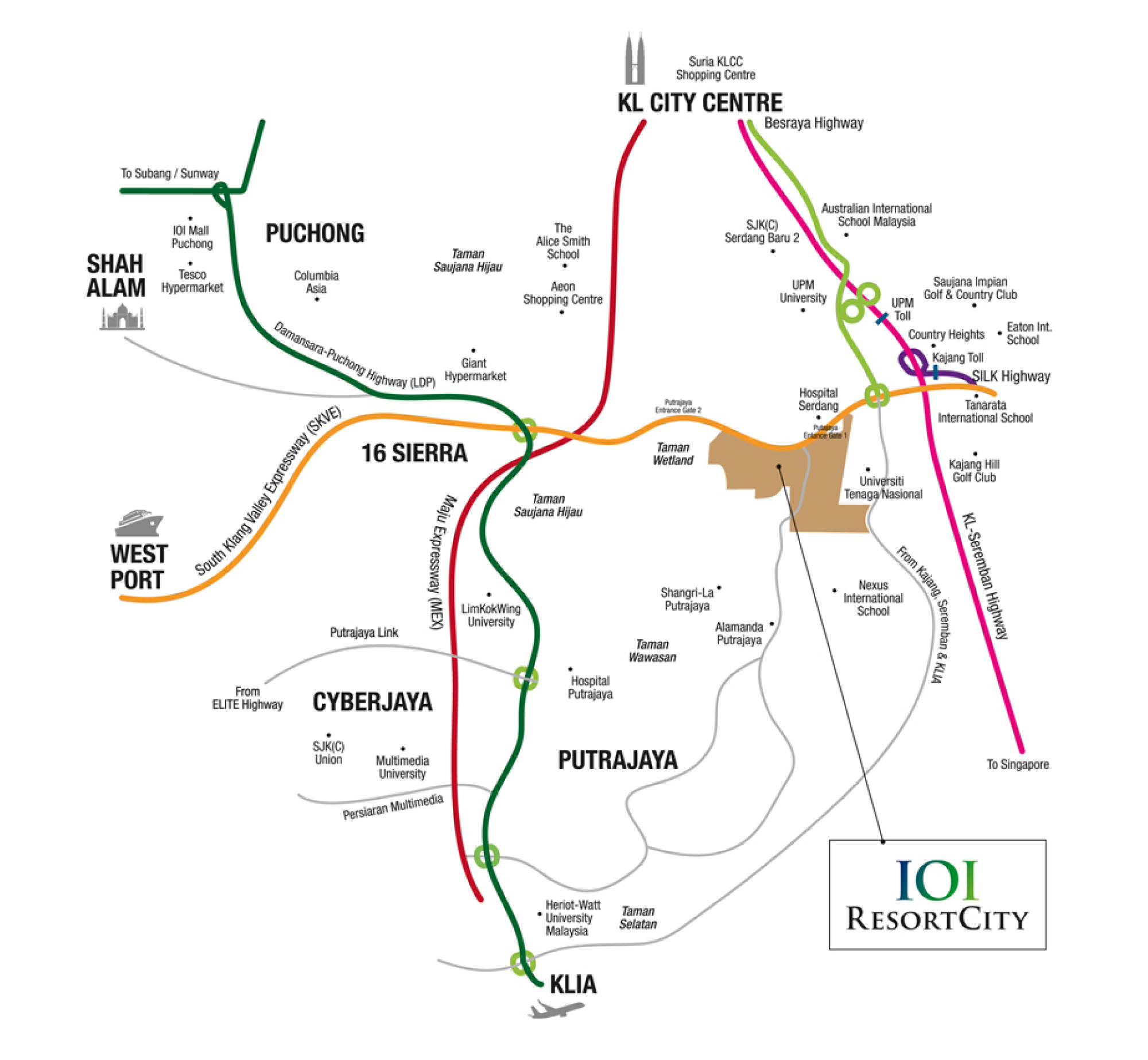 Par 3 Location Map